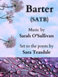 Barter SATB choral sheet music cover